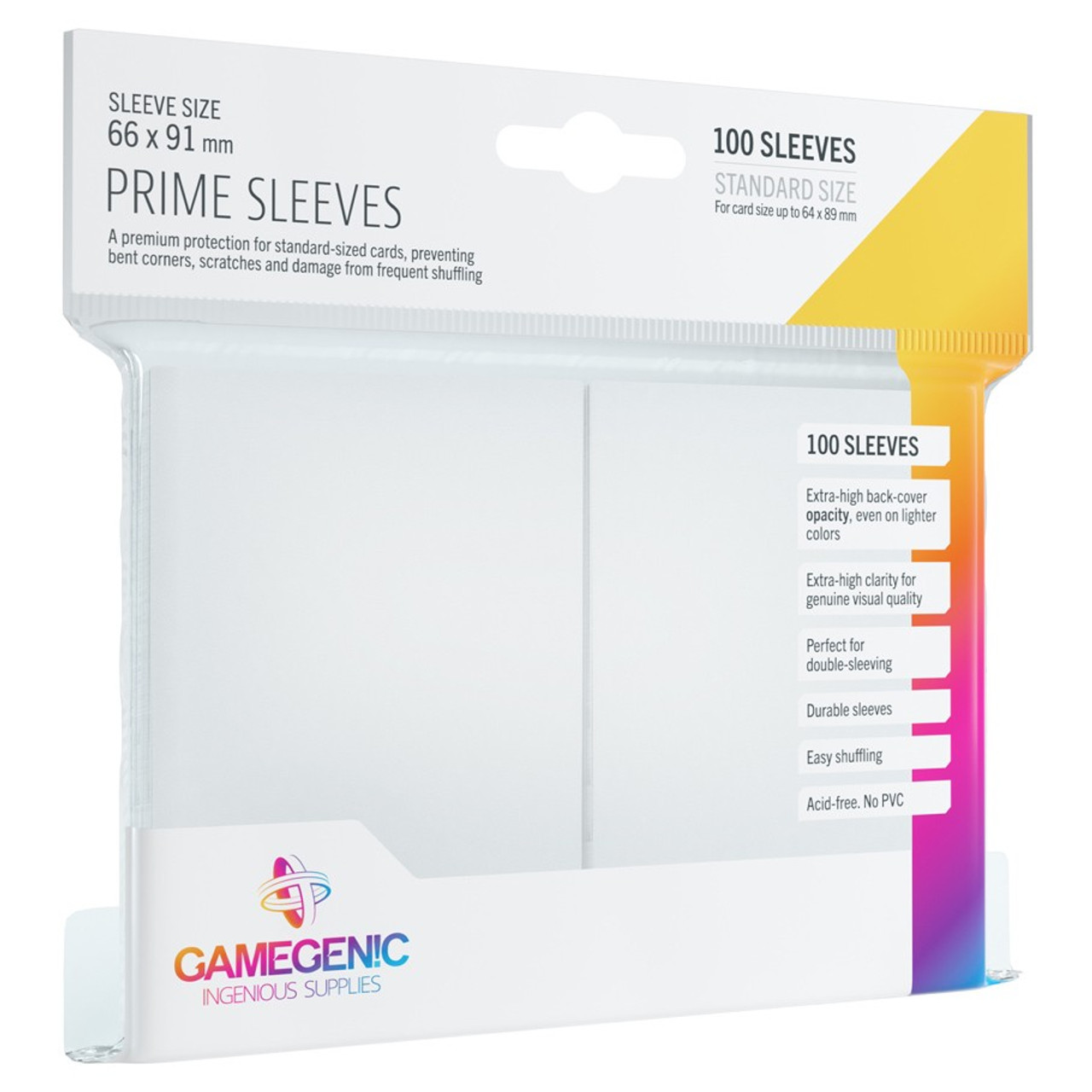 Standard Sleeves - White - 100CT - Gamegenic